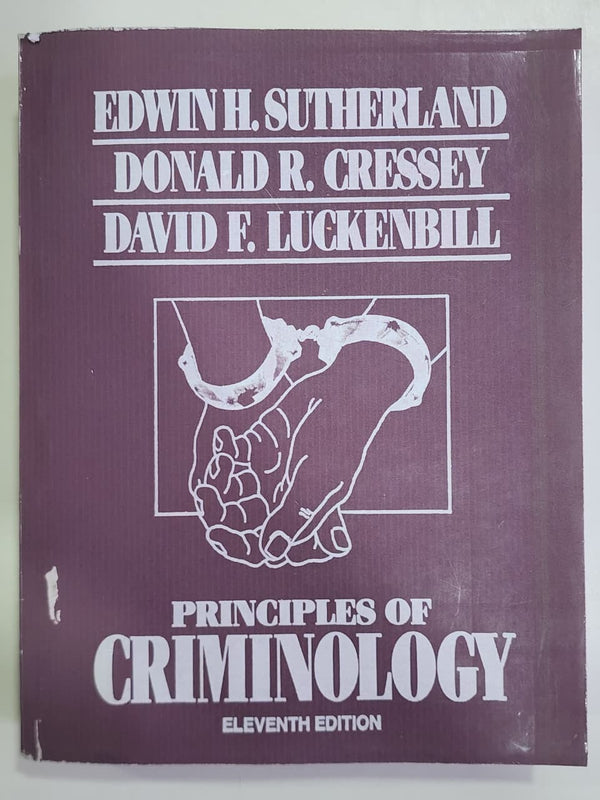 Principles of Criminology -( Eleventh Edition)