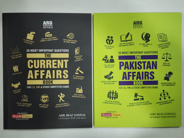 Pack of 2 Current Affairs and Pakistan Affairs