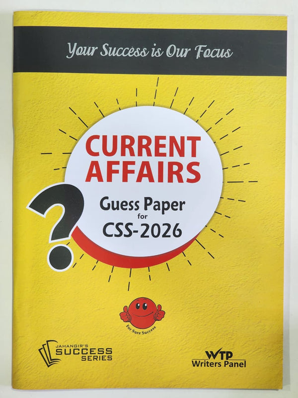 Current Affairs Guess Papers For CSS 2026