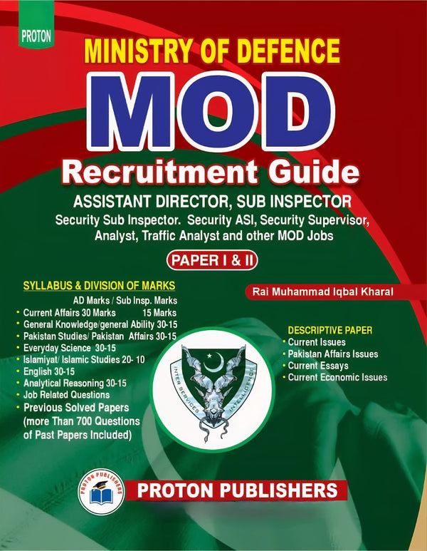 Ministry of Defence MOD Recruitment Guide Past Papers included (Paper I & II)
